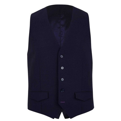 Front - Without Prejudice Mens Italian Slim Sleeveless Waistcoat