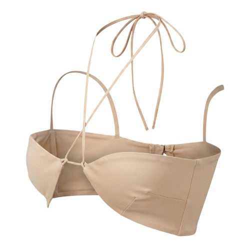 Front - Missy Empire Womens/Ladies Cross Neck Bralette