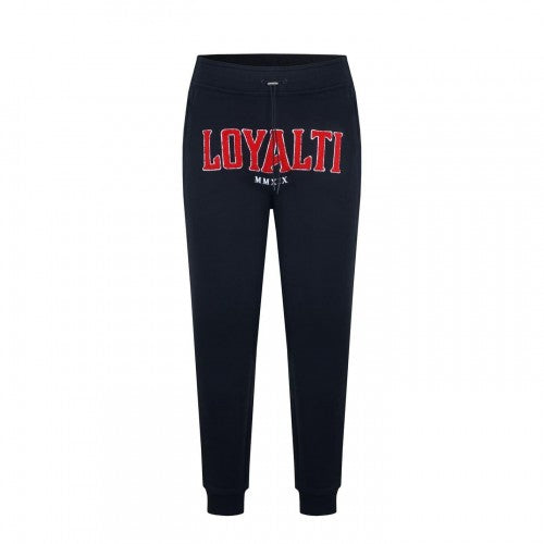 Front - Loyalti Mens Boucle Lettering Joggers