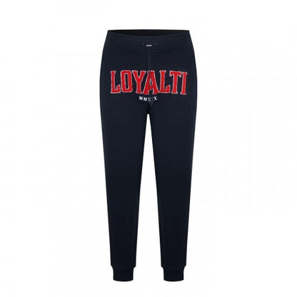 Front - Loyalti Mens Boucle Lettering Joggers