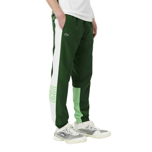 Front - Lacoste Mens Colour Block Joggers