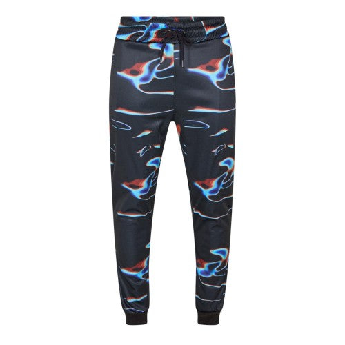Front - Criminal Damage Mens Warped Logo Tapered Joggers
