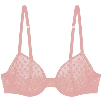 Front - Wolford Womens/Ladies Logo Lace Bra