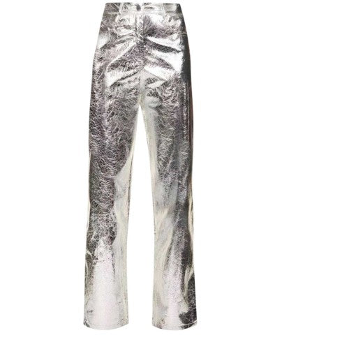 Front - AmyLynn Womens/Ladies Metallic Trousers