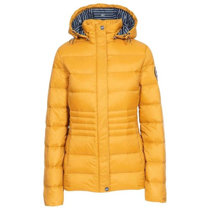 Front - DLX Womens/Ladies Hayling Horizontal Stripe Down Jacket