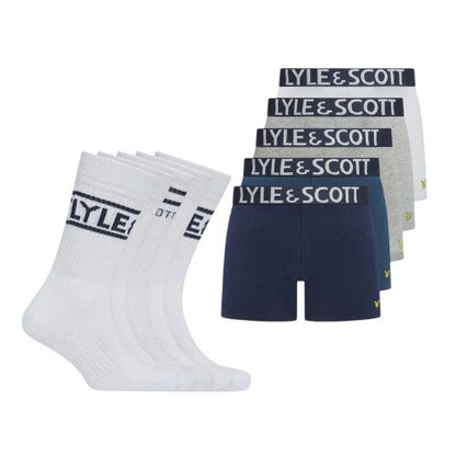 Front - Lyle & Scott Mens Tweed Gift Set (Pack of 10)