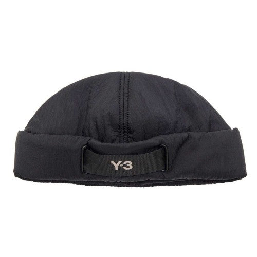 Front - Y-3 Womens/Ladies Webbing Padded Beanie