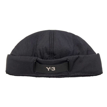 Front - Y-3 Womens/Ladies Webbing Padded Beanie