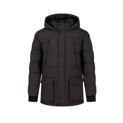 Front - Minoti Mens Waterproof Padded Snug Fit Parka