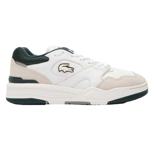 Front - Lacoste Mens Lineshot Leather Non Marking Trainers