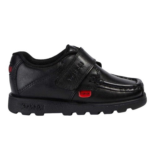 Front - Kickers Childrens/Kids Fragma Leather Moc Toe Shoes