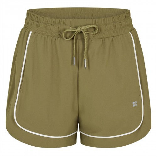 Front - Sweaty Betty Womens/Ladies Contrast Piping Gym Shorts