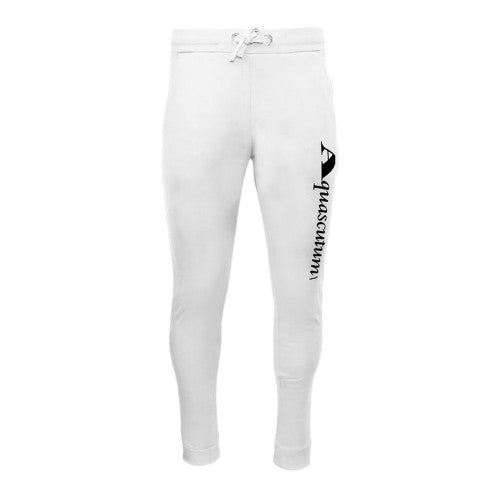 Front - Aquascutum Mens Vertical Logo Slim Sweatpants