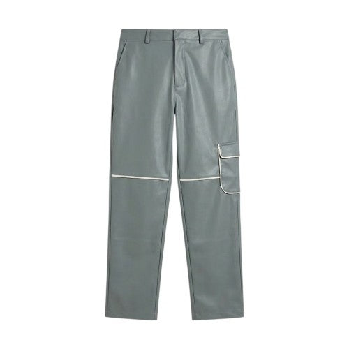 Front - Native Youth Mens Faux Leather Trousers
