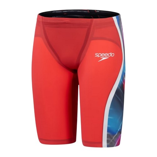 Front - Speedo Mens Intent 2 Abstract Jammer Shorts