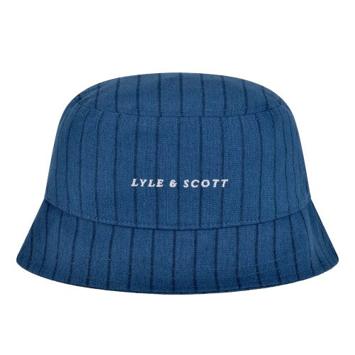 Front - Lyle & Scott Pin Stripes Bucket Hat