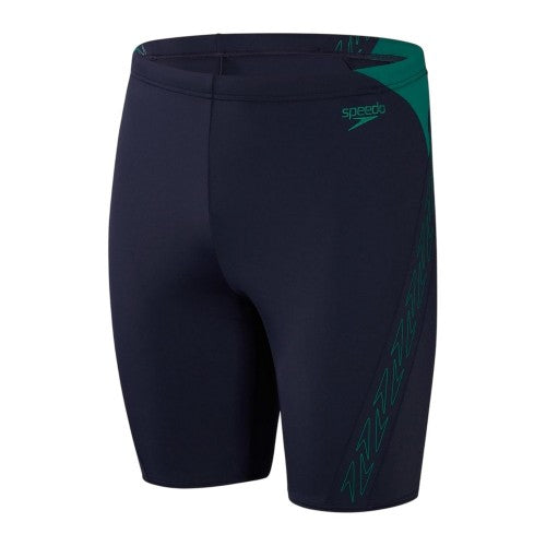 Front - Speedo Mens Abstract Jammer Shorts