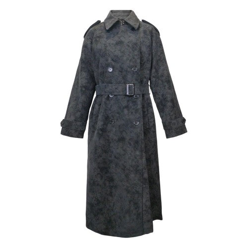 Front - Biba Womens/Ladies Faux Leather Trench Coat