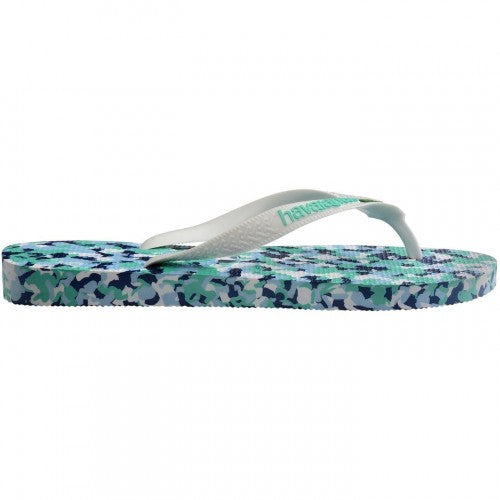 Front - Havaianas Unisex Adult Brasil Camouflage Flip Flops