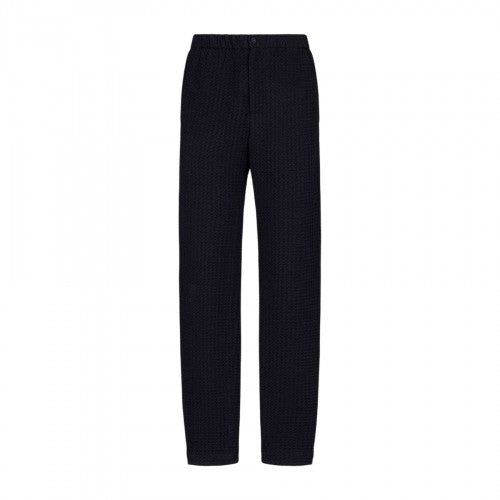 Front - Emporio Armani EA7 Mens Wool Blend Regular Trousers