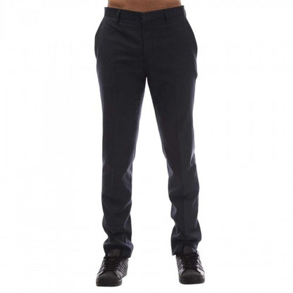 Front - Hugo Mens Virgin Wool Slim Trousers