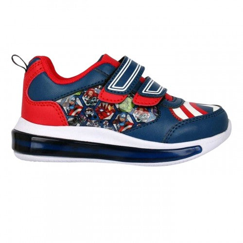 Front - Avengers Baby Boys Captain America Light Up Trainers