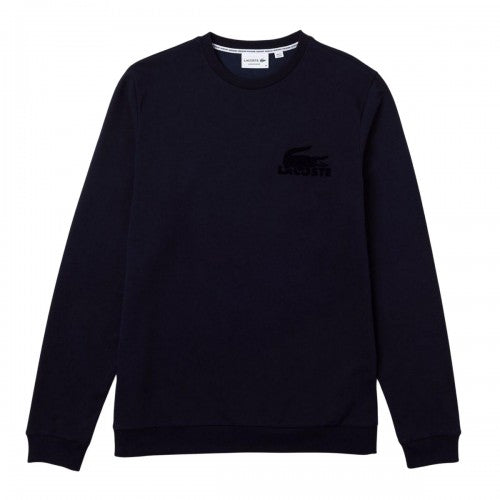 Front - Lacoste Mens Fleece Lounge Sweatshirt