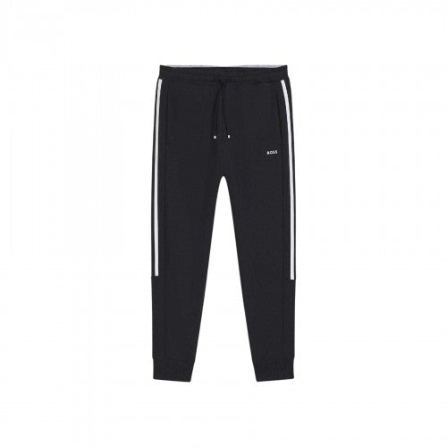 Front - Boss Mens Hadikonos Side Stripe Tapered Joggers