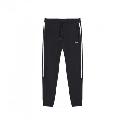 Front - Boss Mens Hadikonos Side Stripe Tapered Joggers