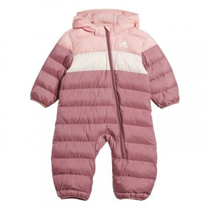 Front - Adidas Childrens/Kids Horizontal Stripe Regular Snowsuit