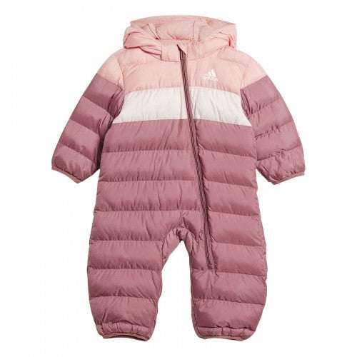 Front - Adidas Childrens/Kids Horizontal Stripe Regular Snowsuit