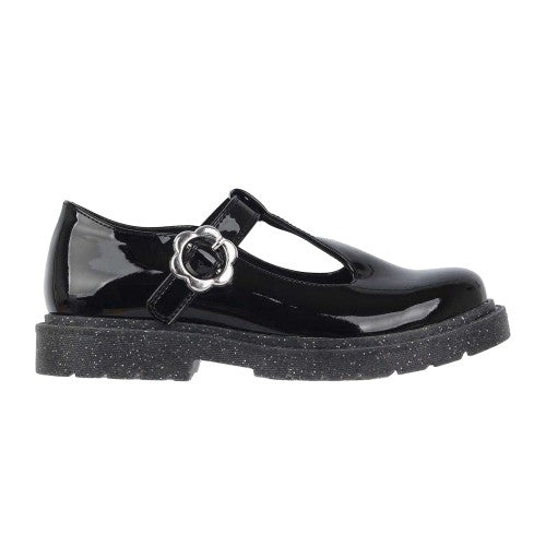 Front - Miso Girls Glitter Block Heel Mary Janes
