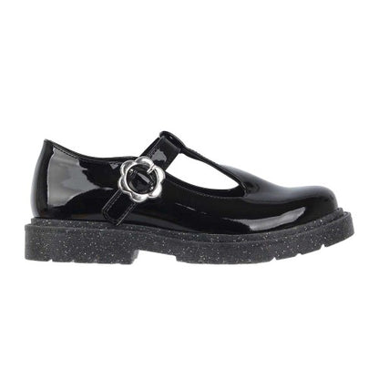 Front - Miso Girls Glitter Block Heel Mary Janes