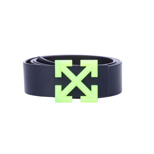 Front - Off White Mens Rev Fluo Arrow Leather Belt