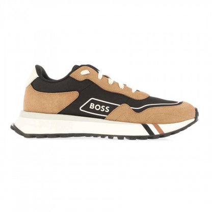 Front - Boss Mens Jonah Run Suede Trainers