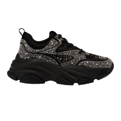 Front - Steve Madden Womens/Ladies Privy Embellished Trainers