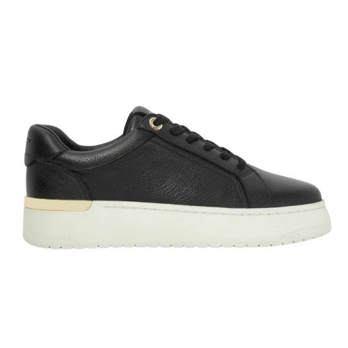 Front - Dune London Womens/Ladies Emeelia Leather Platform Trainers