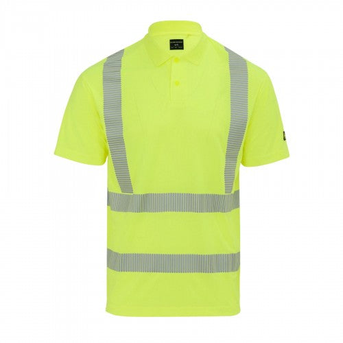 Front - Portwest Mens Reflective Hi-Vis Polo Shirt