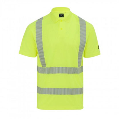 Front - Portwest Mens Reflective Hi-Vis Polo Shirt