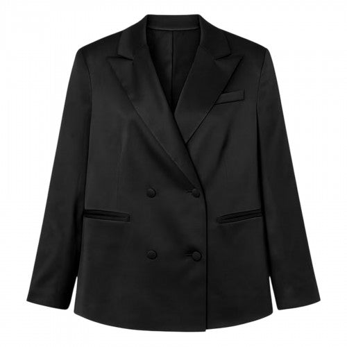Front - I Saw It First Womens/Ladies Satin Double-Breasted Blazer