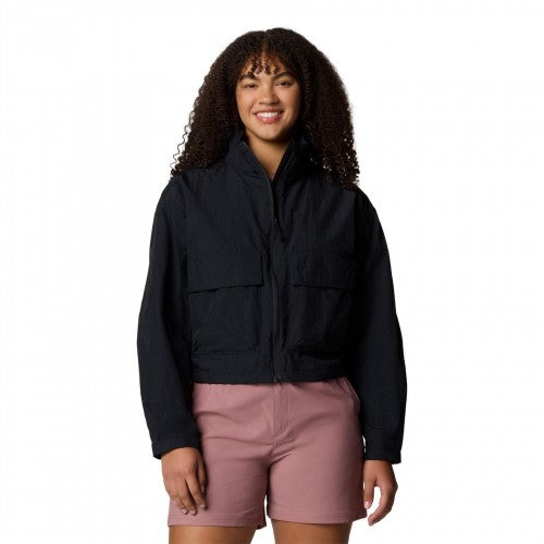 Front - Columbia Womens/Ladies Paracutie Plain Nylon Windbreaker