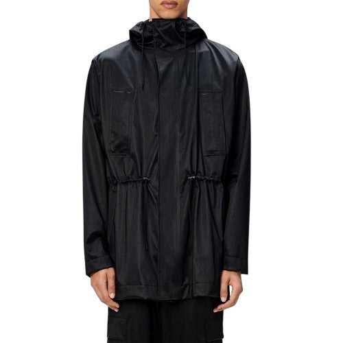 Front - Rains Mens Bold Long Jacket