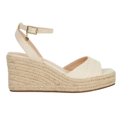 Front - Dune London Womens/Ladies Kerries Espadrille High Heel Wedge Sandals