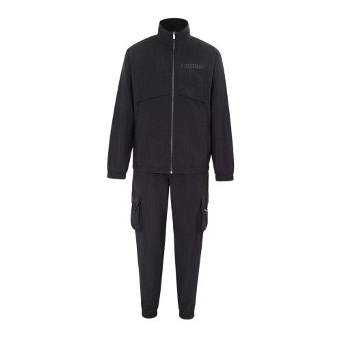 Front - Firetrap Mens Logo Zipped Tracksuit