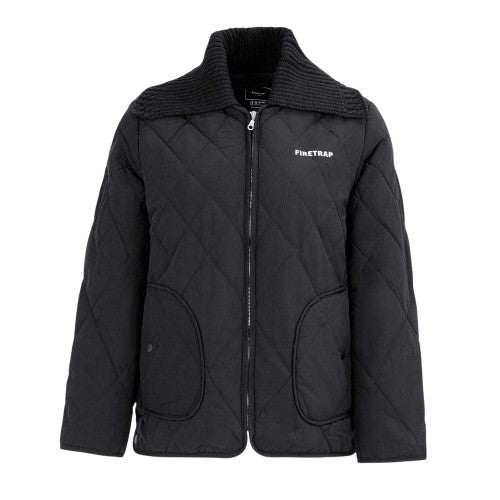 Front - Firetrap Womens/Ladies Quilted Relaxed Fit Jacket