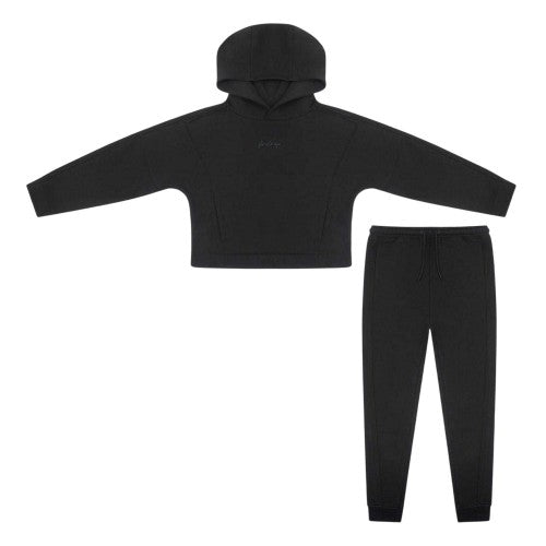 Front - Firetrap Girls Embroidered Logo Fleece Hoodie And Joggers Set