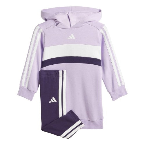 Front - Adidas Toddler 3 Stripes Hoodie And Leggings Set