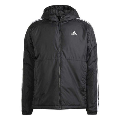 Front - Adidas Mens Essential 3 Stripes Jacket