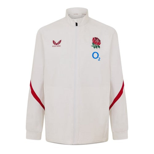 Front - Castore Mens England Red Roses Anthem Jacket