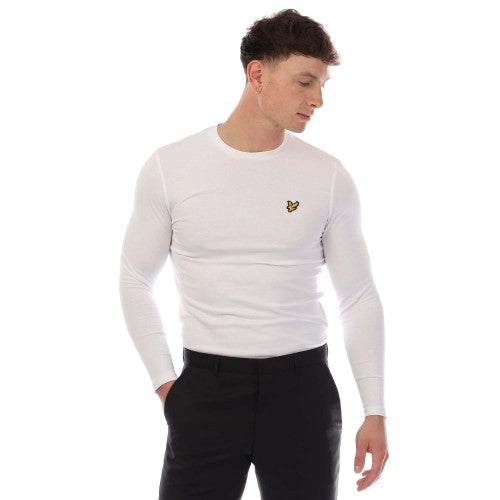 Front - Lyle & Scott Mens Plain Long-Sleeved T-Shirt